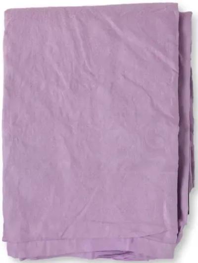 19th-C French Damask Lavender Tablecloth - Purple