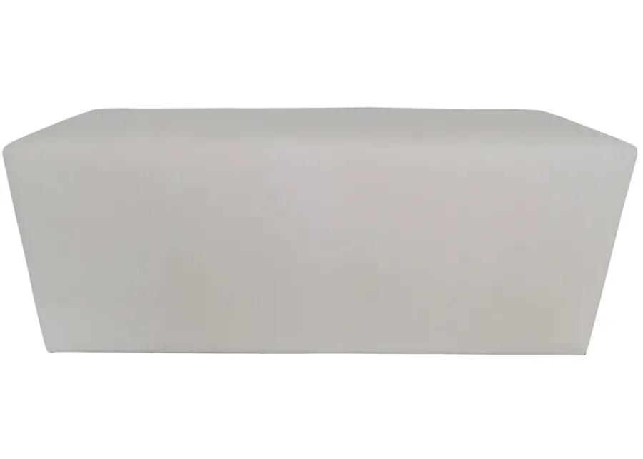 Cloud White Shearling Bench/Ottoman