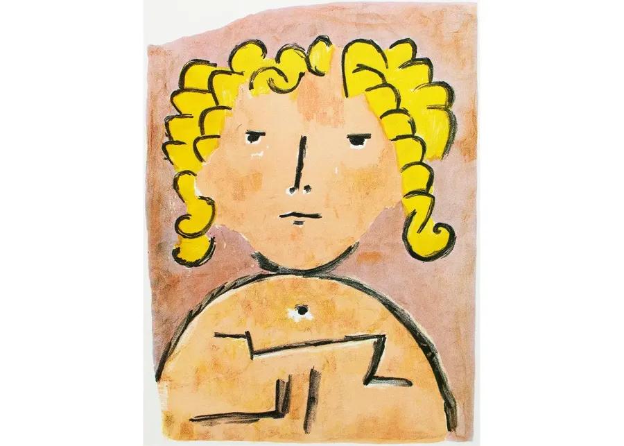 Paul Klee for Verve - Head of a Child - Yellow