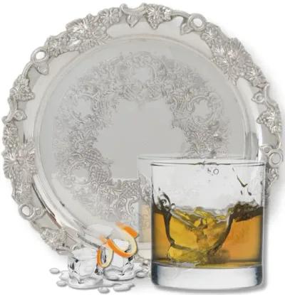 Small English Silver-Plated Drinks Tray