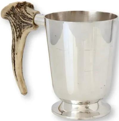 Vintage Stag-Horn Handle Ale Tankard - Brown