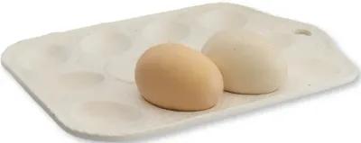 Vintage French Egg Tray - White