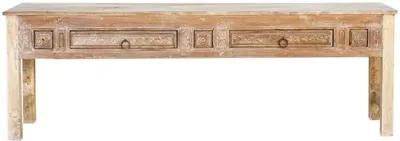 Antique Farmhouse Console Table - Brown