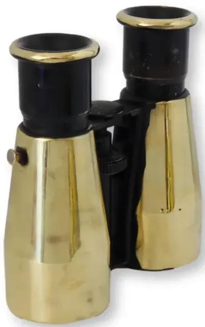 Large Antique Brass Binoculars - Gold