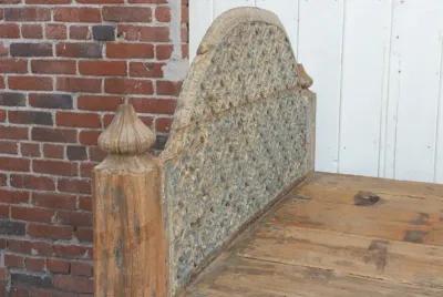 Rare 19th Century Indian Carved Bed - Brown