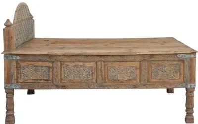 Rare 19th Century Indian Carved Bed - Brown