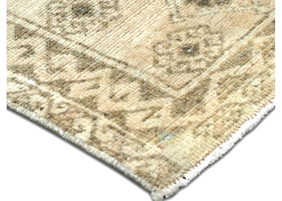 1960s Turkish Oushak Yastic -1'9"x3'7" - Beige