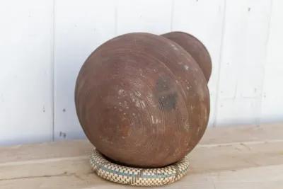 Antique Nupe Tribe Water Vessel - Brown