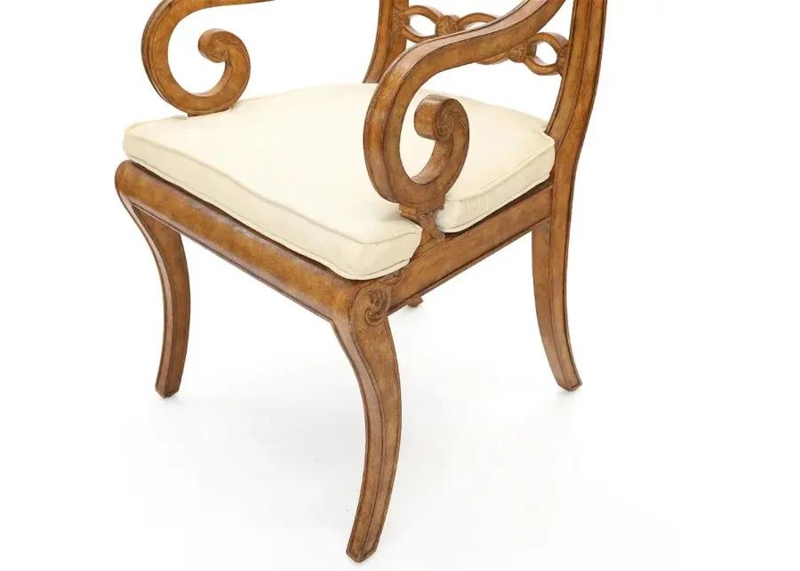 English Regency Style Armchairs - Set of 2 - Brown