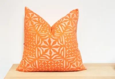 Orange Handmade Pillow Cover