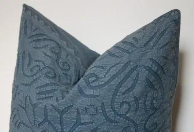 Blue Lapis Handmade Pillow Cover