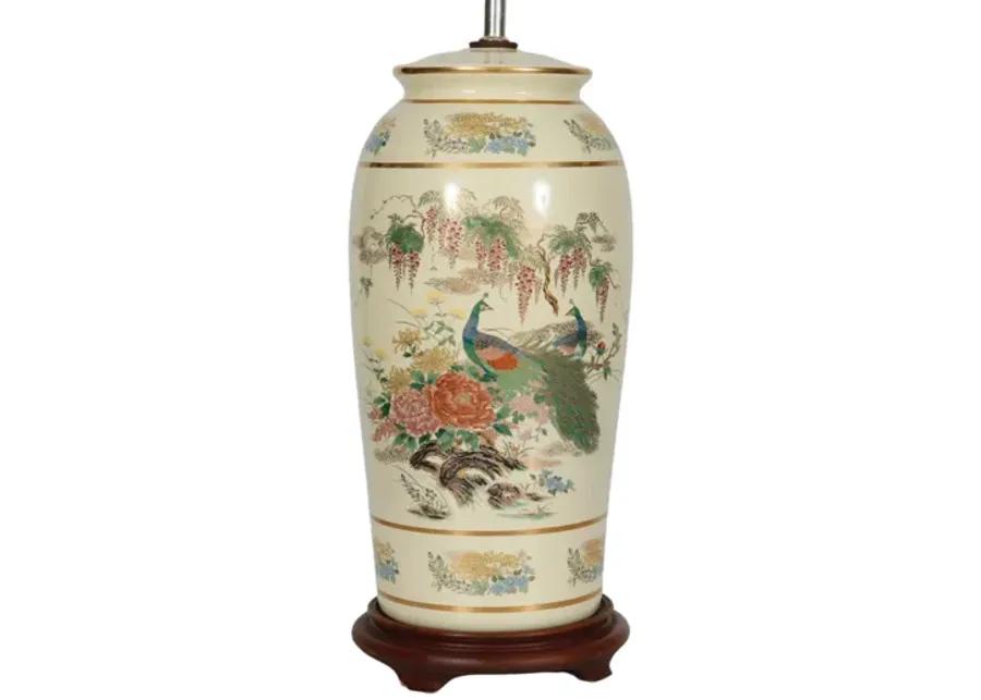 Japanese Porcelain Table Lamp