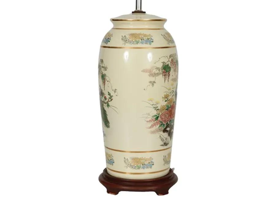 Japanese Porcelain Table Lamp