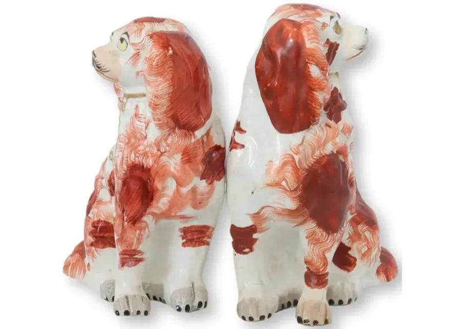 Antique Staffordshire Dogs - Set of 2