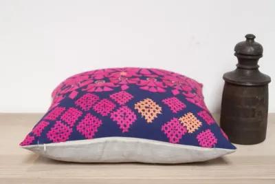 Dwi Embroidered Floral Pillow