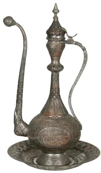 Silver Plated Copper Ewer