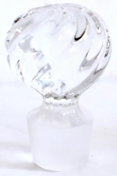 Baccarat Swirl Perfume Bottle - Clear