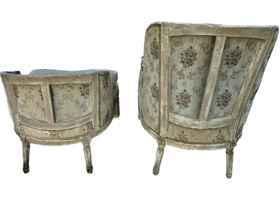 Swedish Gustavian Armchairs Settee