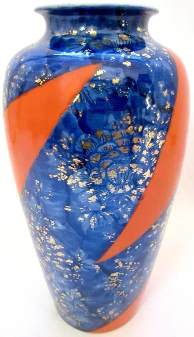 1920s Kinkozan Japanese Art Deco Vase