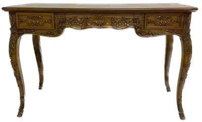 Louis XV Style Walnut Bureau Plat Desk