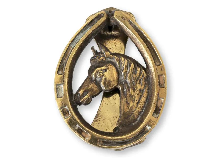 Antique Equestrian Horse Door Knocker