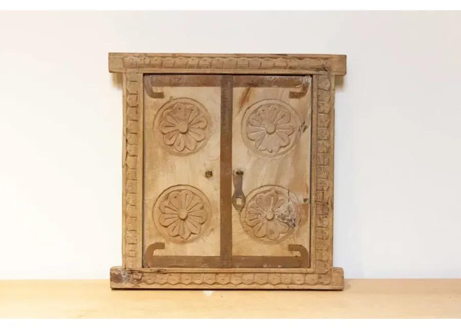 Antique Bleached Window Mirror-Barmer