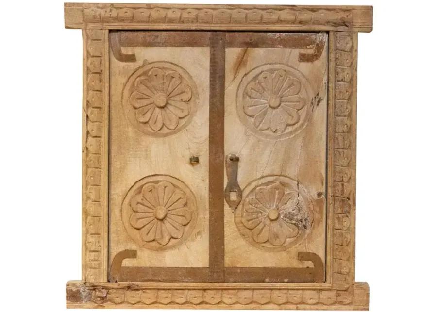 Antique Bleached Window Mirror-Barmer