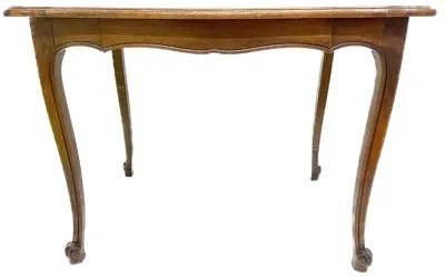 Antique Writing Desk W/Basket Weave Top