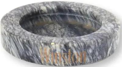 Midcentury Marble Advertising Ashtray - Gray