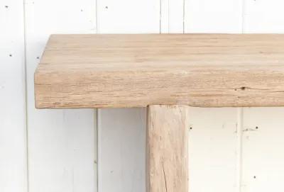 Rustic Modern Old Wood Console - Brown