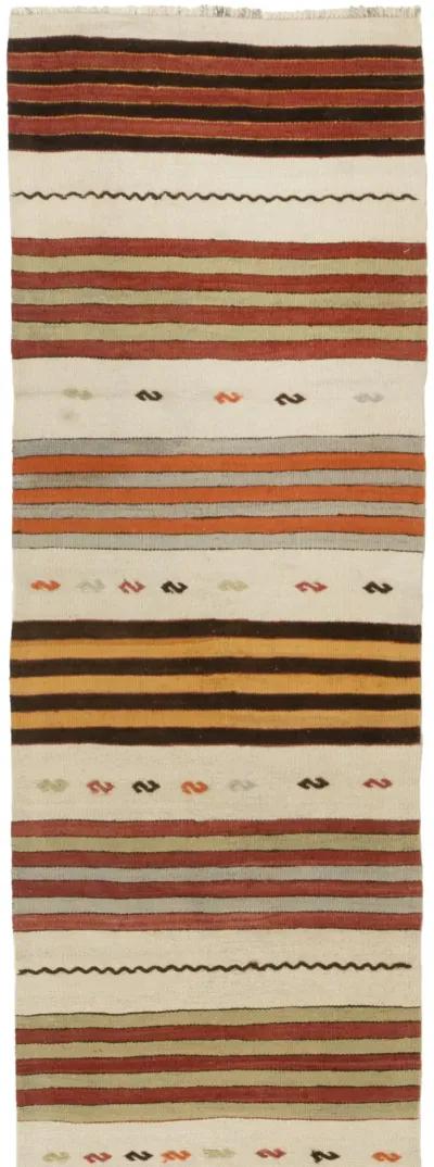 Turkish Kilim Runner 2' X 24' - Red