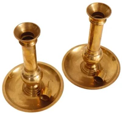 Neiman Marcus Brass Candlesticks - a Pair