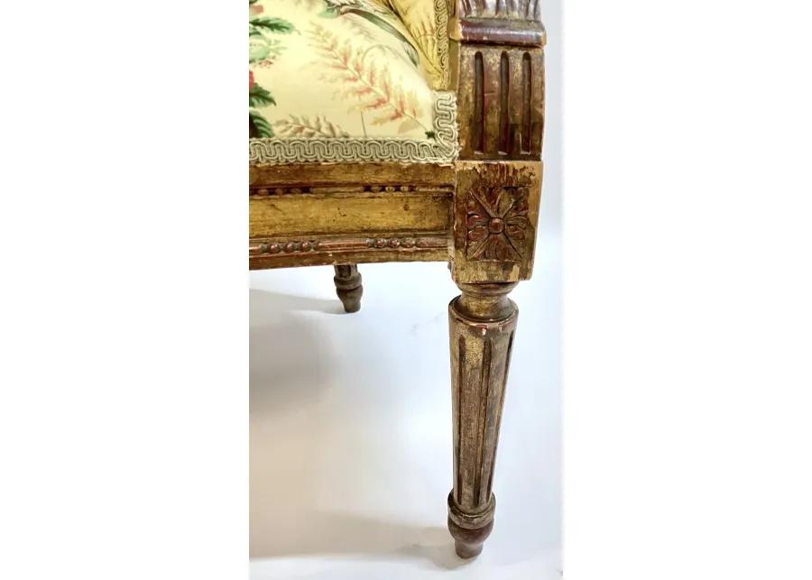 Handcarved Antique French Armchair