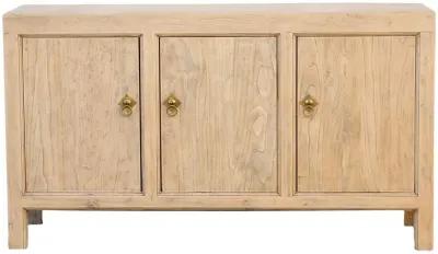 Natural Elm Three Door Sideboard