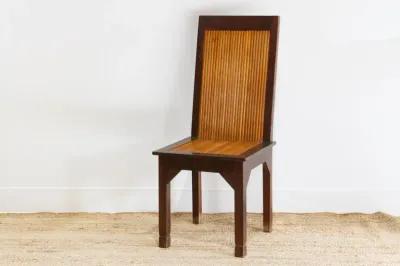 Tall Plantation Bamboo & Teak Chair