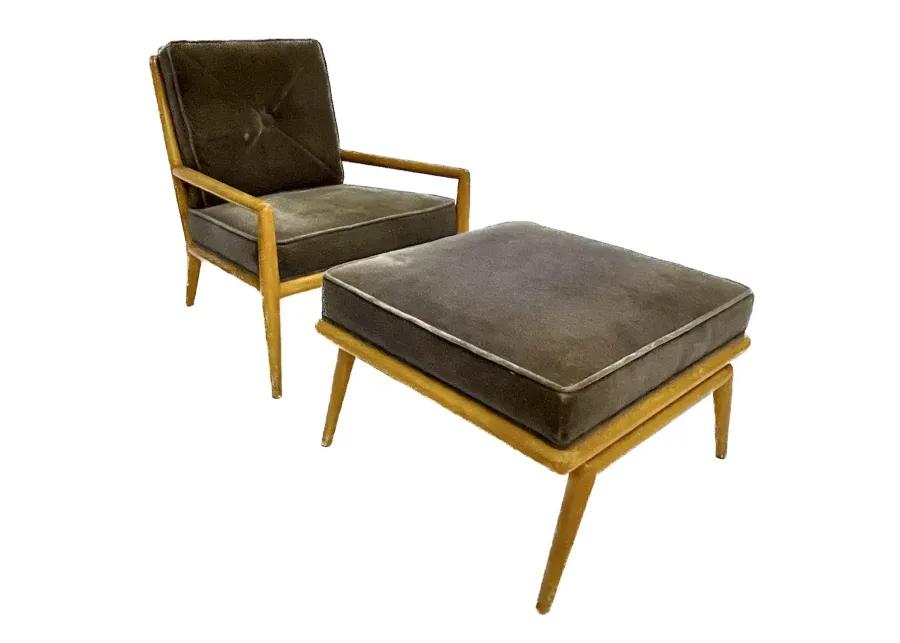 Robsjohn Gibbings Lounge Chair & Ottoman