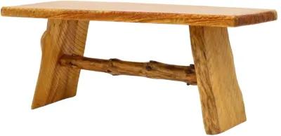 Rustic Live Edge Pine Bench