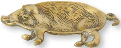 Antique English Brass Pig Coin Dish