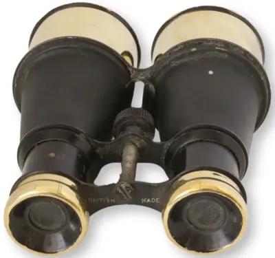 Antique English Brass Accent Binoculars