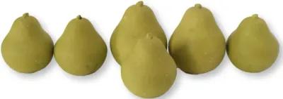 Vintage Ceramic Pears - 6 pcs