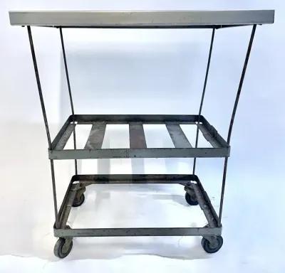 Industrial Steel Table On Casters