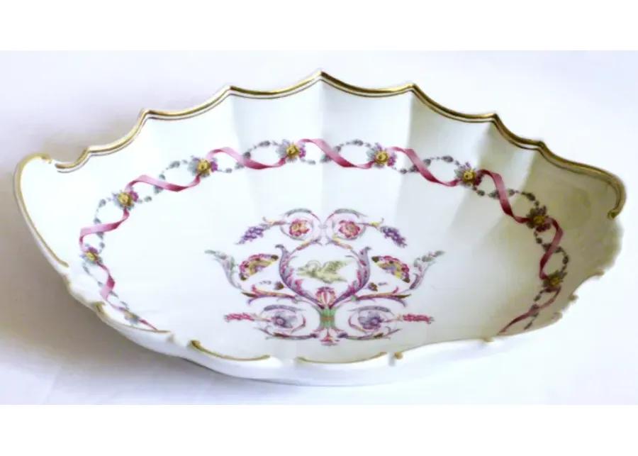 Ginori Italian Porcelain Scalloped Dish