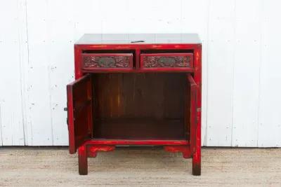 Qing Dynasty Style Carved Cabinet