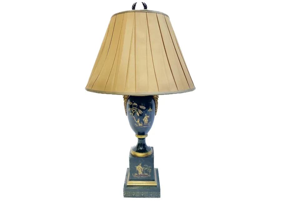 Chinoiserie Style Tole Urn Lamp