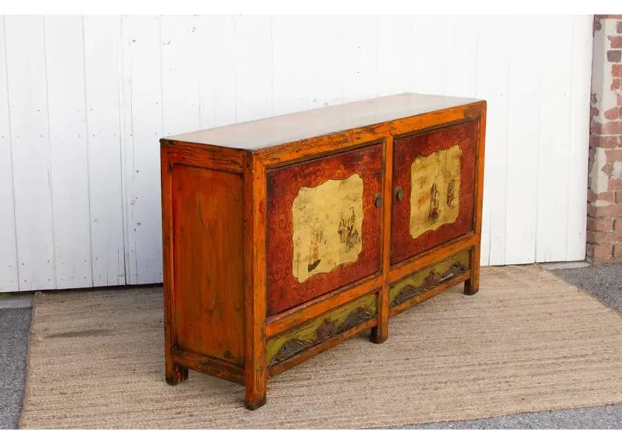 Jasper Orange Mongolian Sideboard