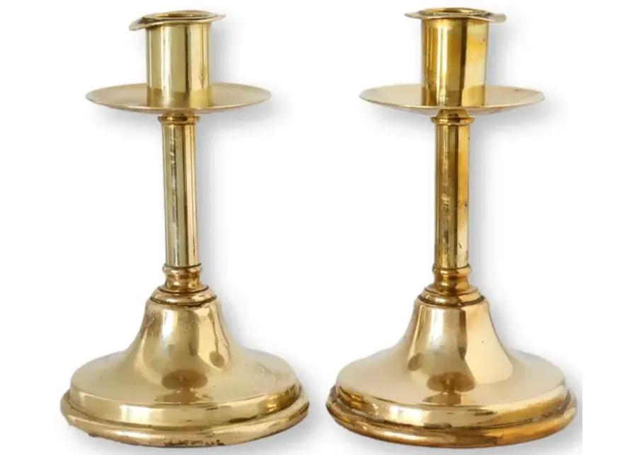 Early 19th Century Brass Candlesticks