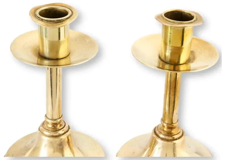 Early 19th Century Brass Candlesticks