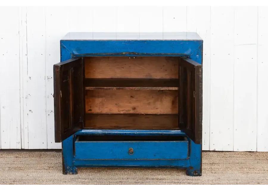 High Gloss Royal Blue Buffet Cabinet