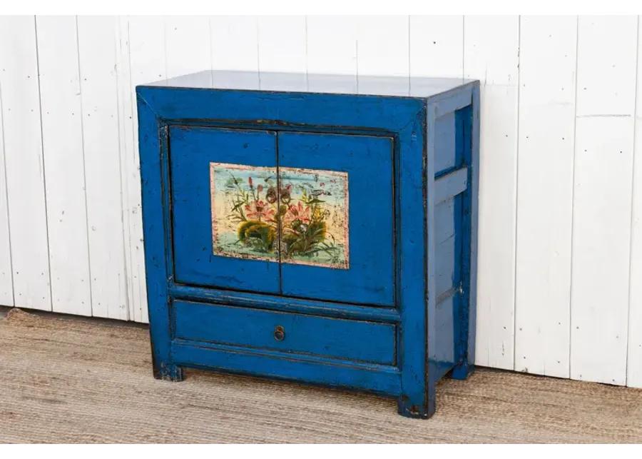 High Gloss Royal Blue Buffet Cabinet