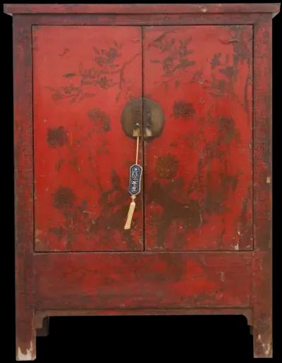 Antique Chinoiserie Armoire Cabinet